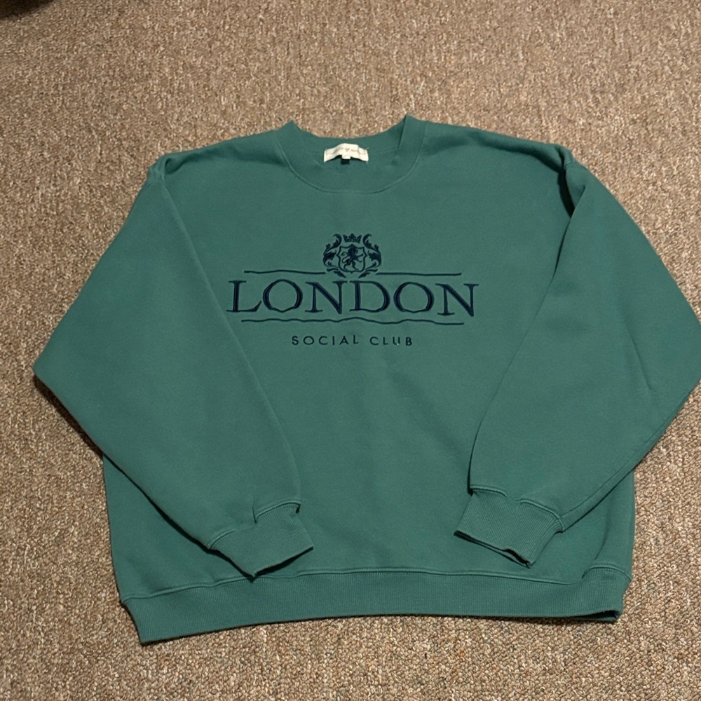 Green London Crewneck Sweater